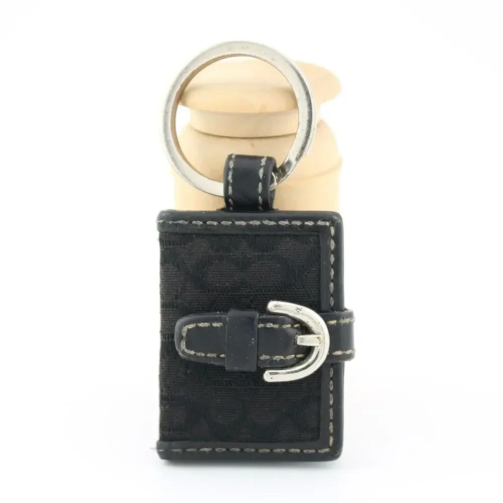 Coach Y2K Signature Mini Photo Frame Keychain Leather Buckle Charm - Picture 6 of 8